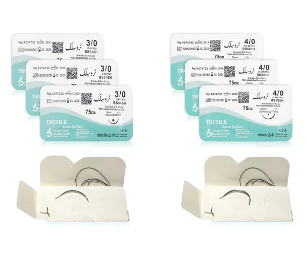 MJW Surgical Training Silver Suture Practice Kit with suture threads