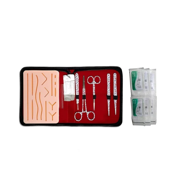 MJW Surgical 14 Wounds Silicone Suture Pad White Suture Practice Kit