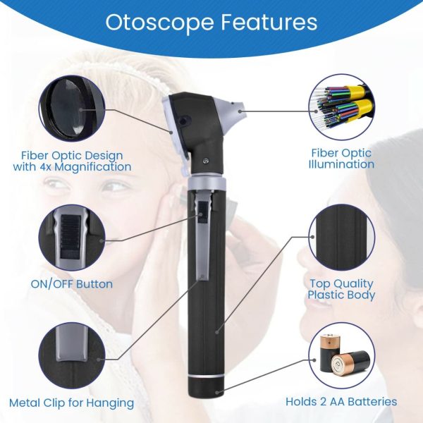 MJW-Medical-Instruments-Black-Handle-ENT-Otoscope-1