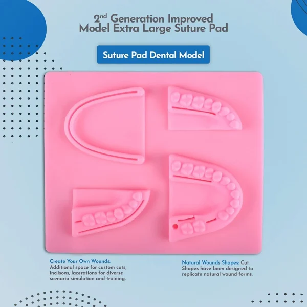 MJW Dental Suture Practice Silicone Pad for Dental Students