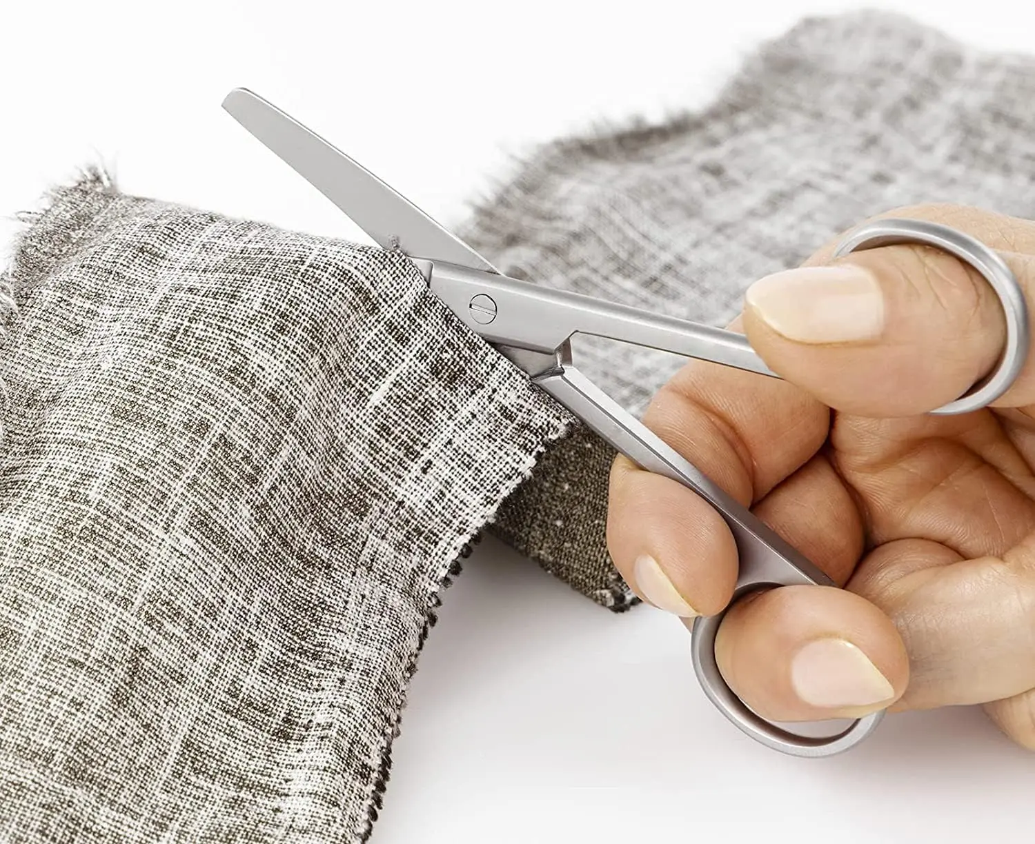 MJW Medical Instruments 15.5 cm Stainless Steel Sharp Blunt Nursing Scissors First Aid Autoclavable Dressing Scissor 4 MJW-Medical-Instruments-Dressing-Scissor-3