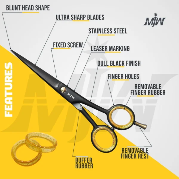 MJW-Beauty-Equipments-Barbar-Hair-Cutting-Scissors-Black-2