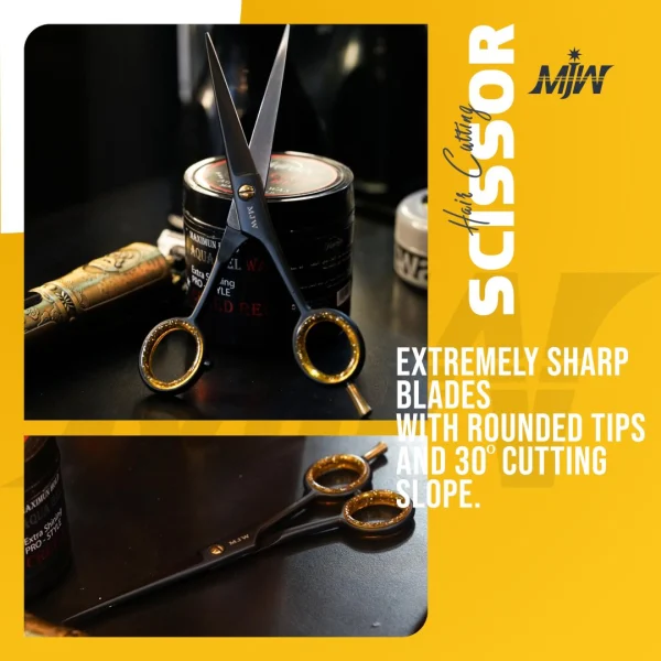 MJW-Beauty-Equipments-Barbar-Hair-Cutting-Scissors-Black-4