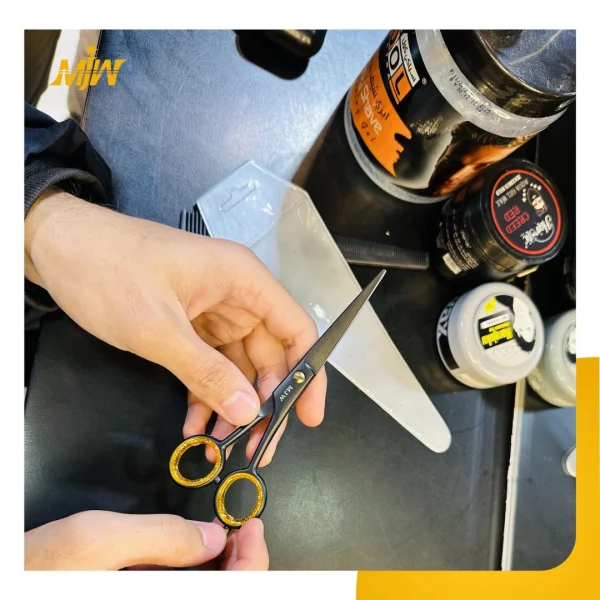 MJW-Beauty-Equipments-Barbar-Hair-Cutting-Scissors-Black-7
