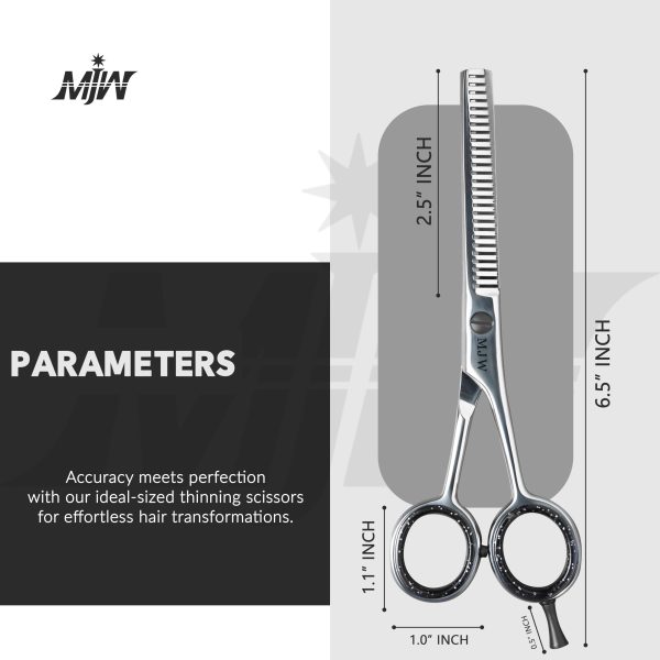 MJW-Beauty-Equipments-Thinning-Hair-Cutting-Scissors-Silver-1