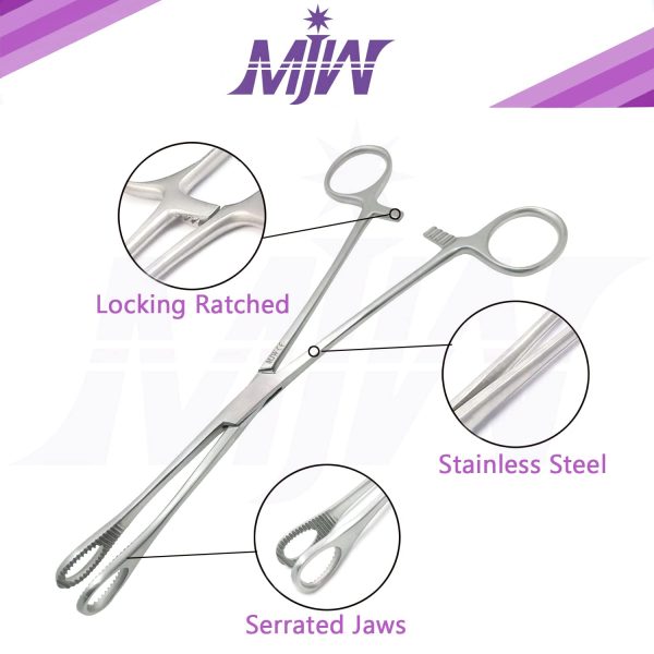 MJW-Surgical-Instruments-Sponge-Forceps-Closed-Round-Body-4