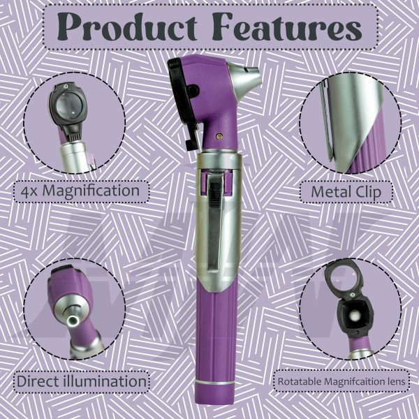 MJW-Medical-Instruments-Purpule-ENT-Otoscope-1