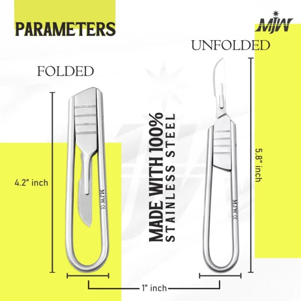 MJW Surgical Folding Scalpel Handle No 3