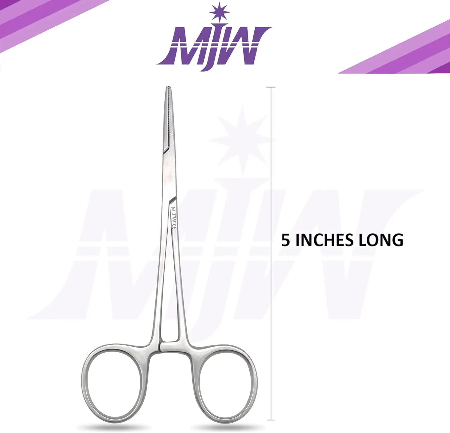 MJW Surgical Instruments 5" Stainless Steel Surgical Pliers Fishing Hemostat Locking Mosquito Forceps Straight Tip 2 MJW-Mosquito-Forcep-Surgical-Instruments-1